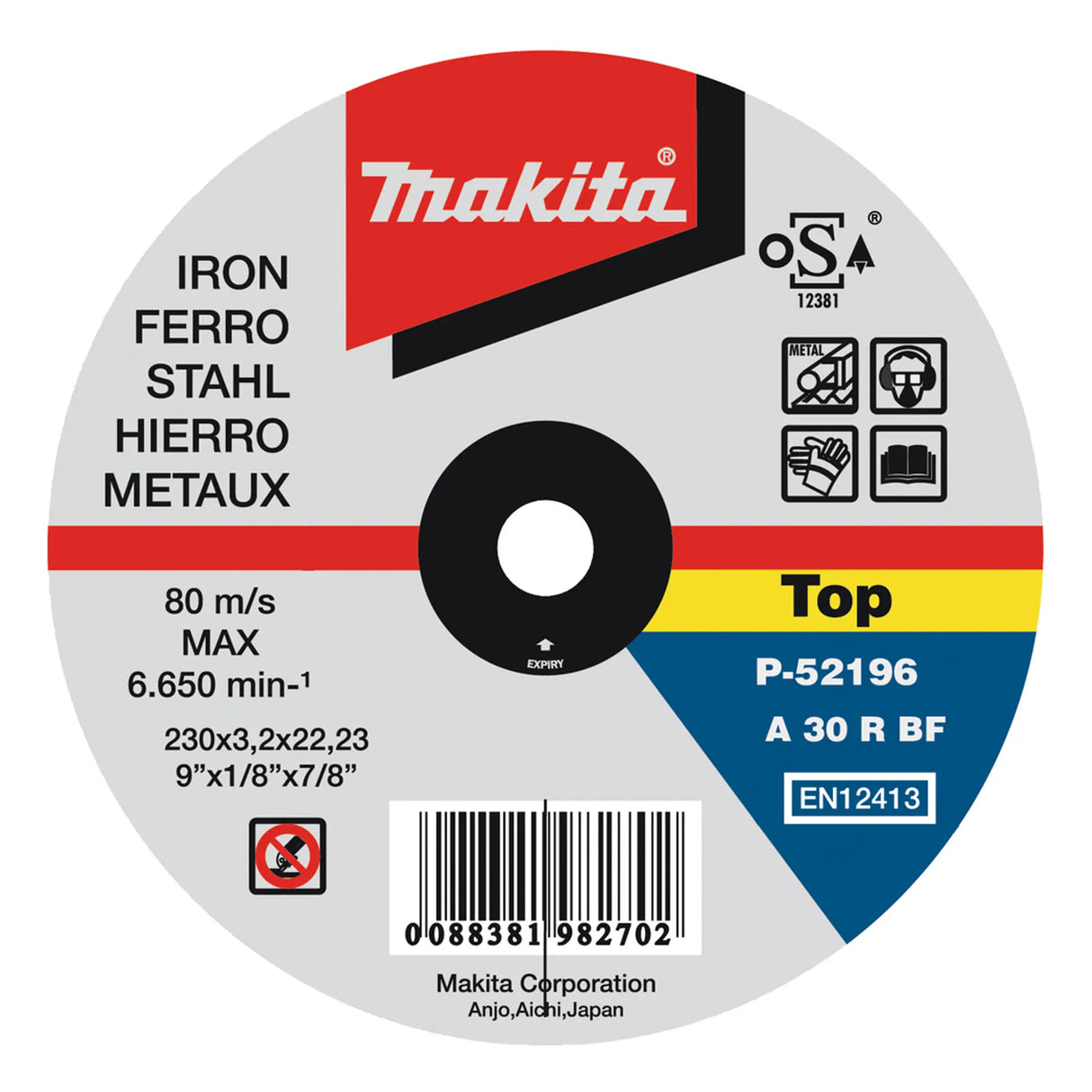 Disco Ferro 230mm Makita P-52233