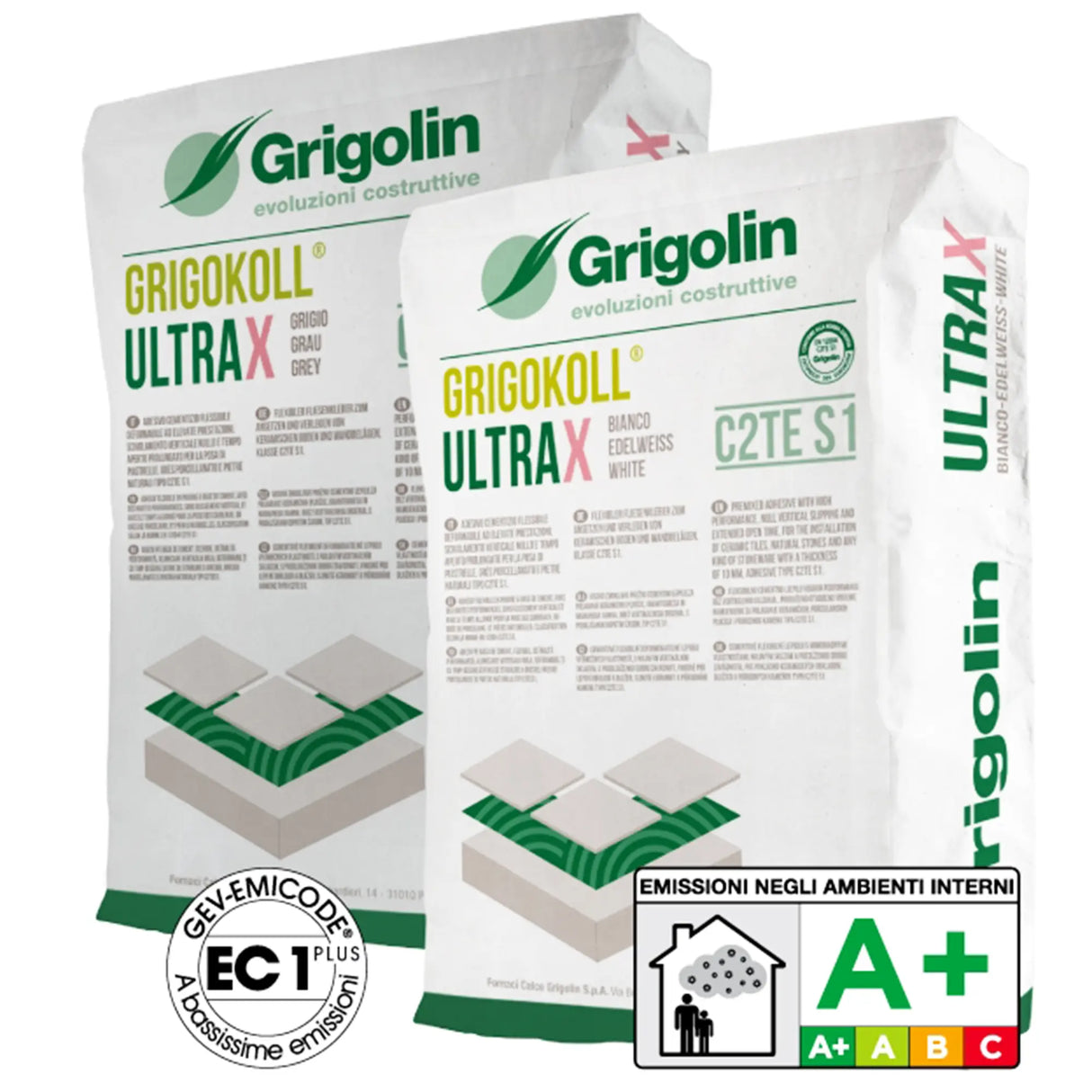 Adesivo Cementizio GrigoKoll UltraX C2TE S1