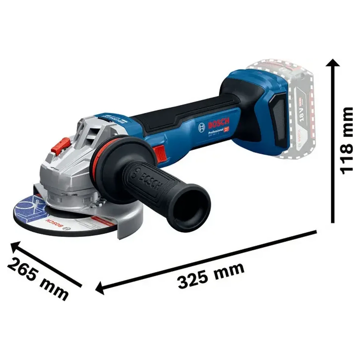 06019N4102 - Grinder Bosch GWS 18V-11 PRO 18V - Image 21