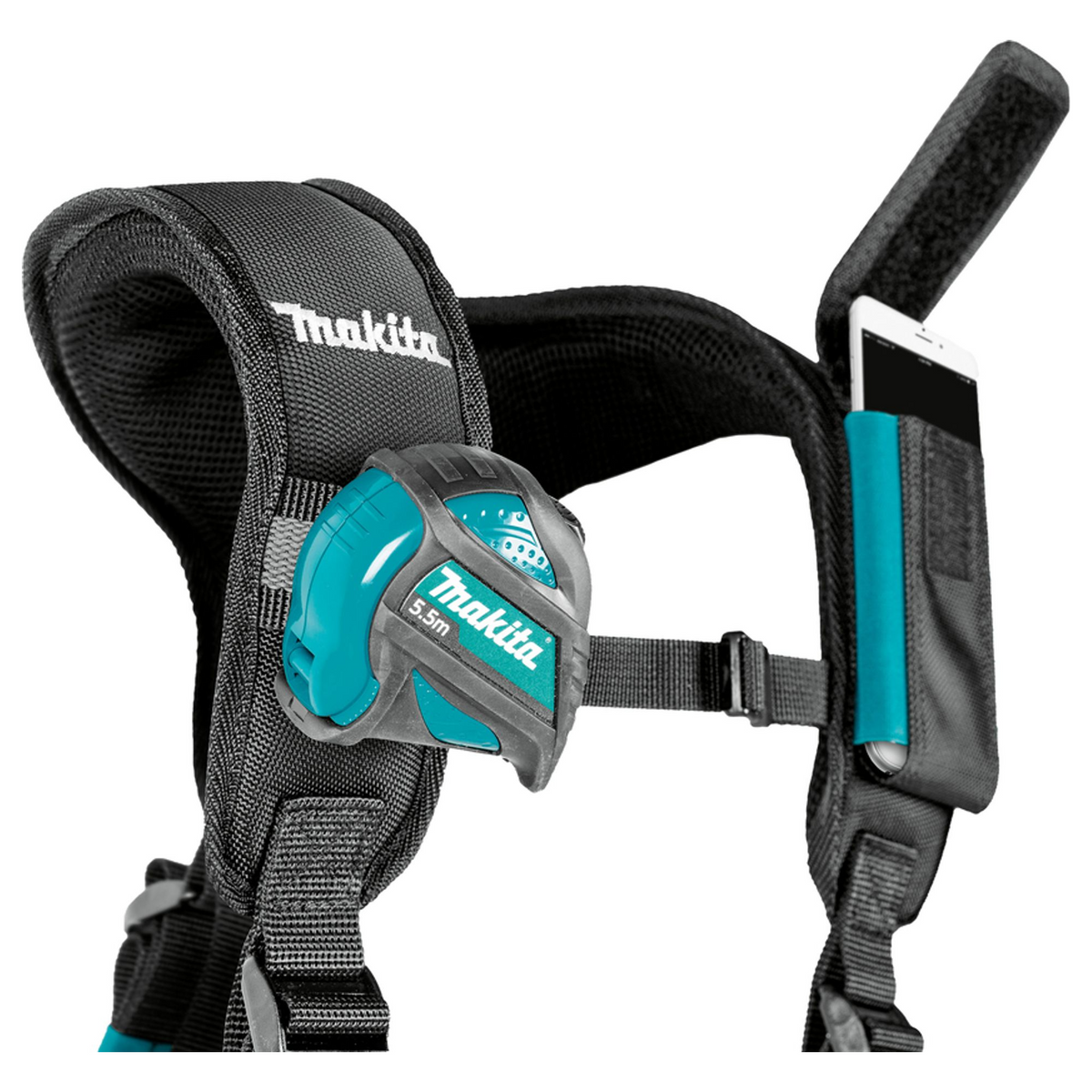Spallacci Imbottiti Makita E-15372 con Supporto Smartphone