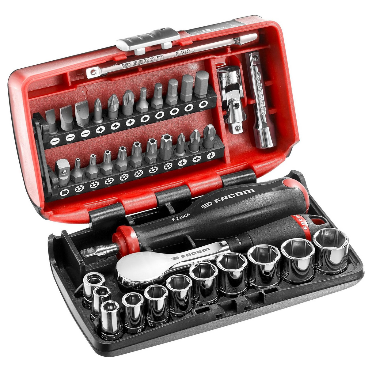 Set Chiavi a Bussola NANO Facom R.181NANO 1/4" 38 pz