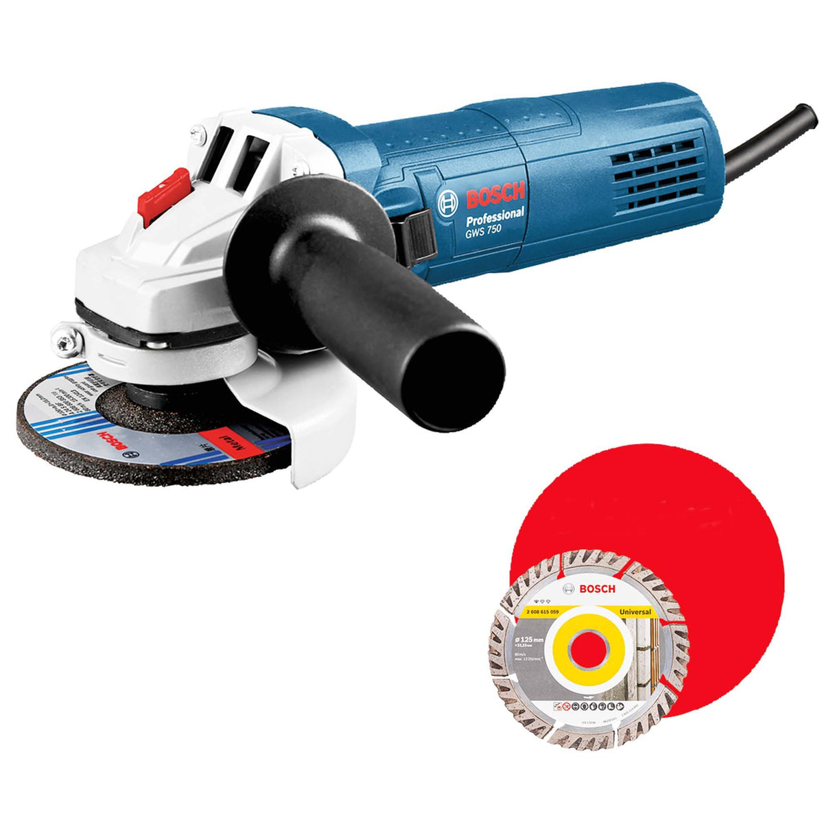 Smerigliatrice angolare Bosch GWS 750-125 750W