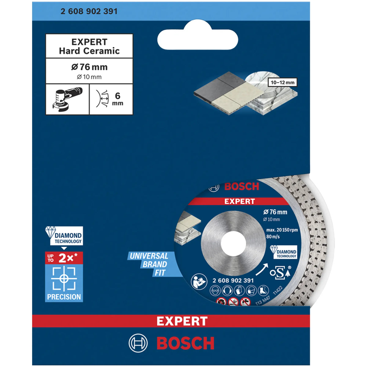 Disco Diamantato Bosch Expert Hard Ceramic 76mm