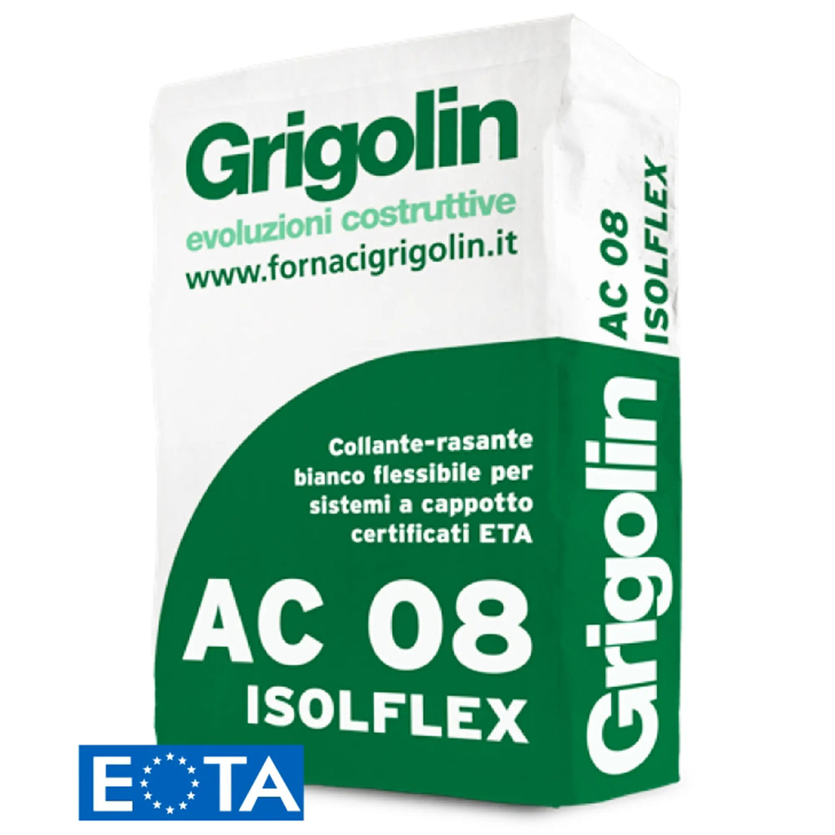 Colla Rasante Bianca Grigolin AC 08 Isolflex per Cappotto