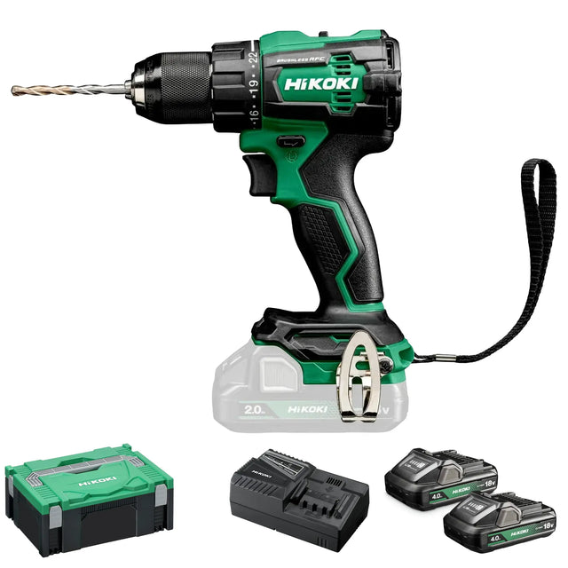 Trapano a Percussione a Batteria Hikoki DV18DEWHZ 18V 4Ah
