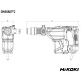 Martello combinato Hikoki DH40MEY2WSZ 1150W
