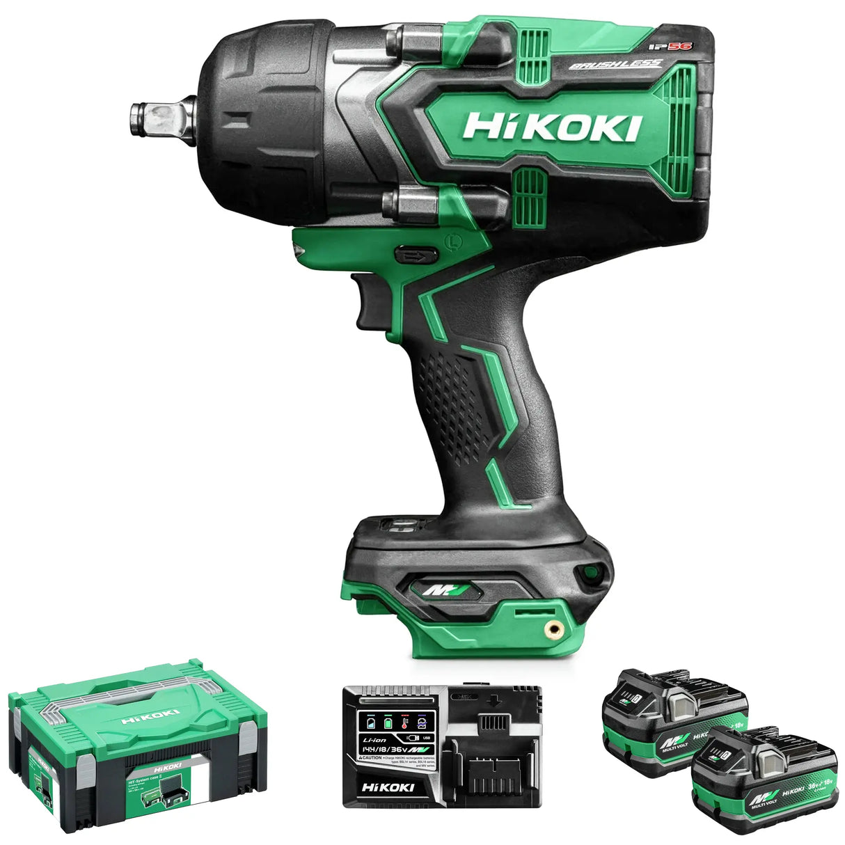 Avvitatore ad Impulsi Hikoki WR36DGWRZ 36V 2.5 Ah