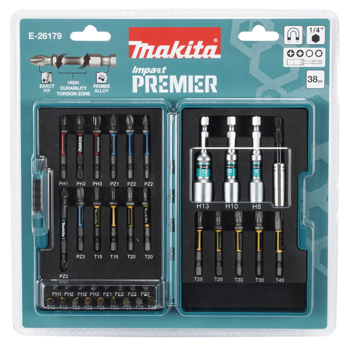 Box Impact Premier inserti Makita E-26179