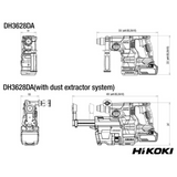 DH3628DAW2Z - HiKOKI DH3628DAW2Z SDS-Plus 36V battery-powered hammer drill - Image 10