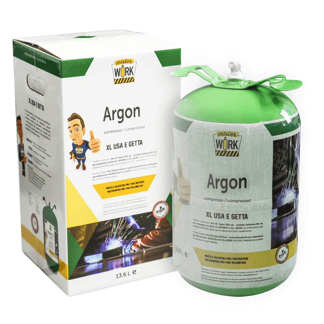Bombola Argon Helvi Misterwork 14lt