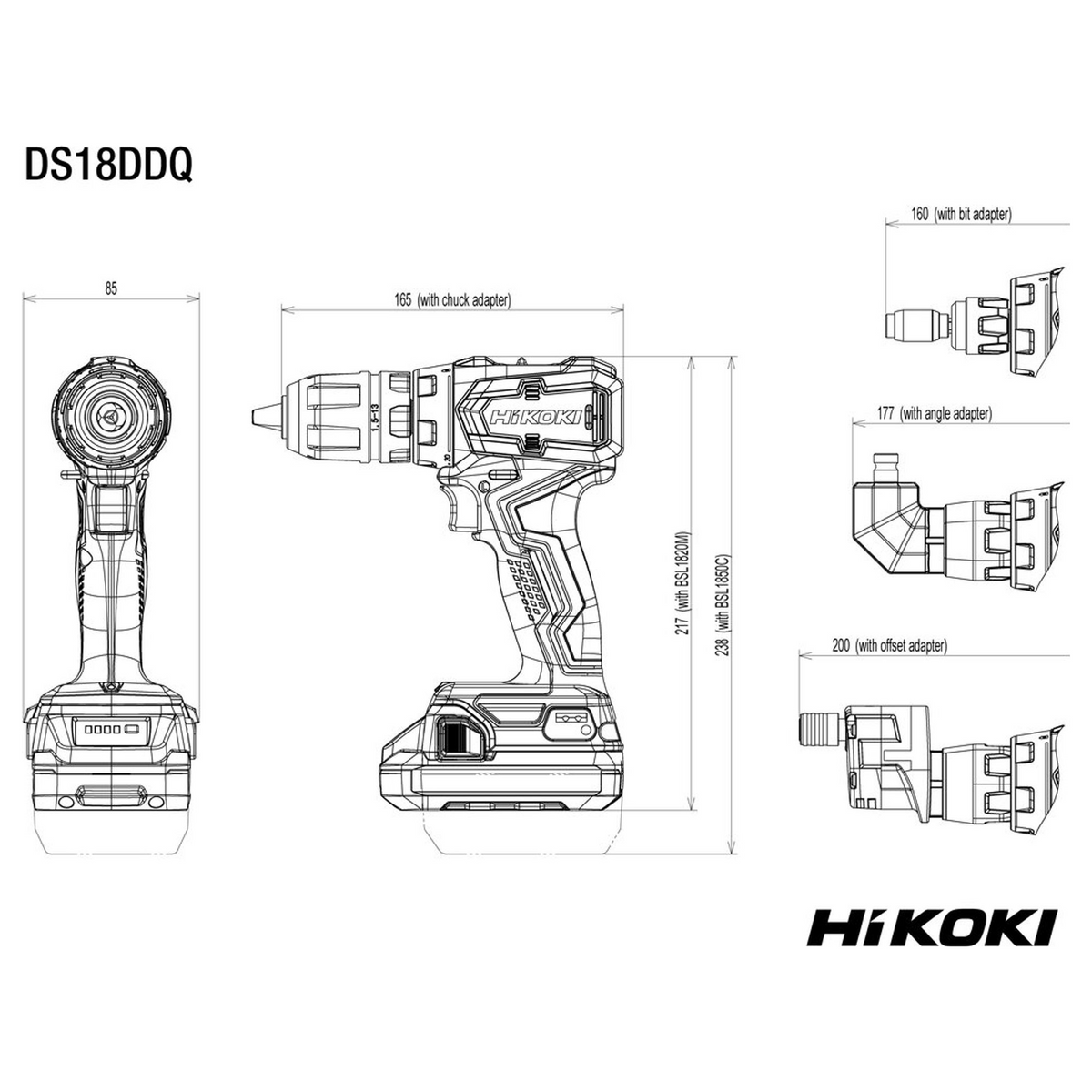 DS18DDQWRZ - HiKOKI DS18DDQWRZ 18V 2x2Ah Cordless Drill Driver - Image 15