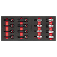 U05191017 - Assorted two-tone sponge module USAG 519 M 234X (16 pcs)