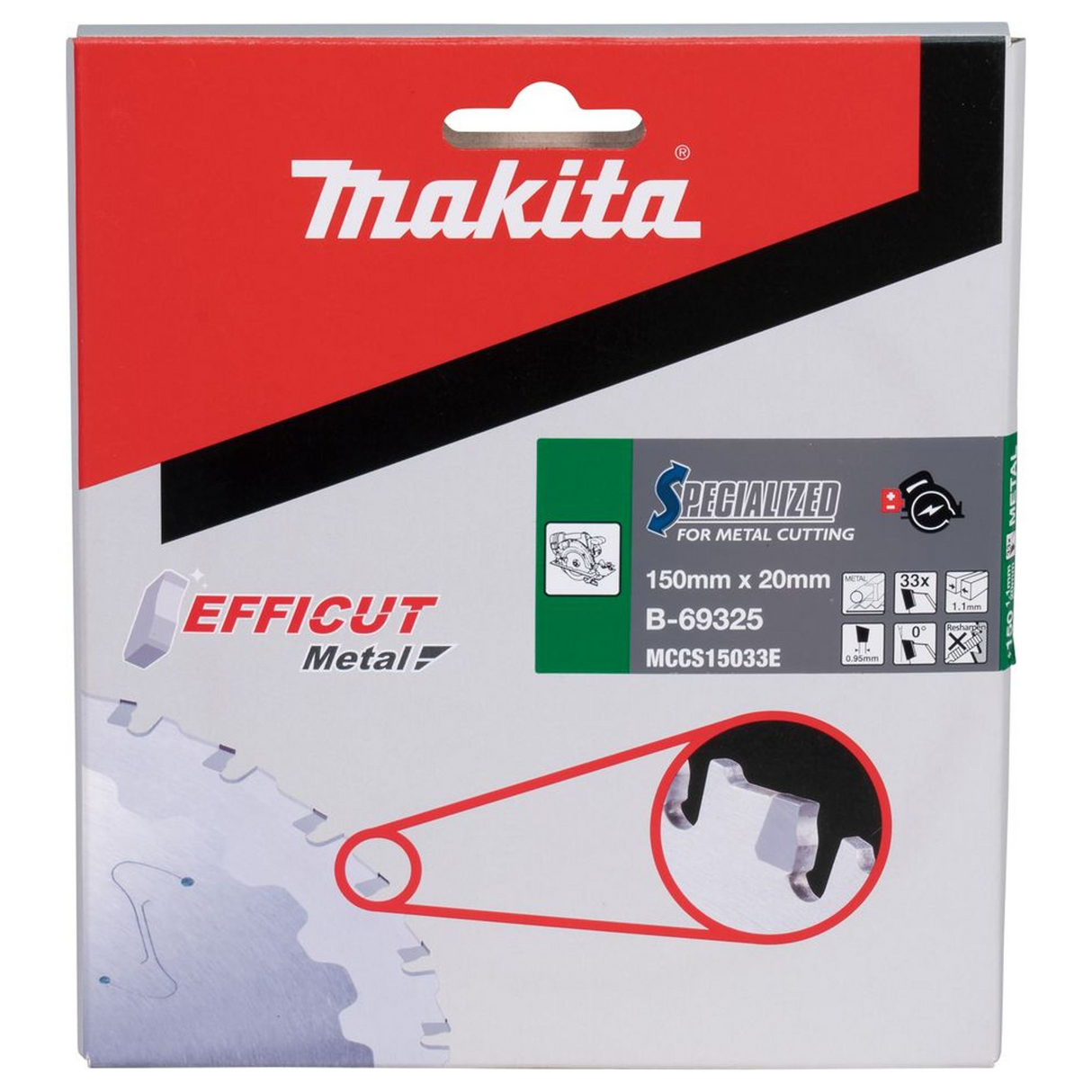 B-69325 - Circular Blade Makita Efficut B-69325 150mm 33T - Image 4