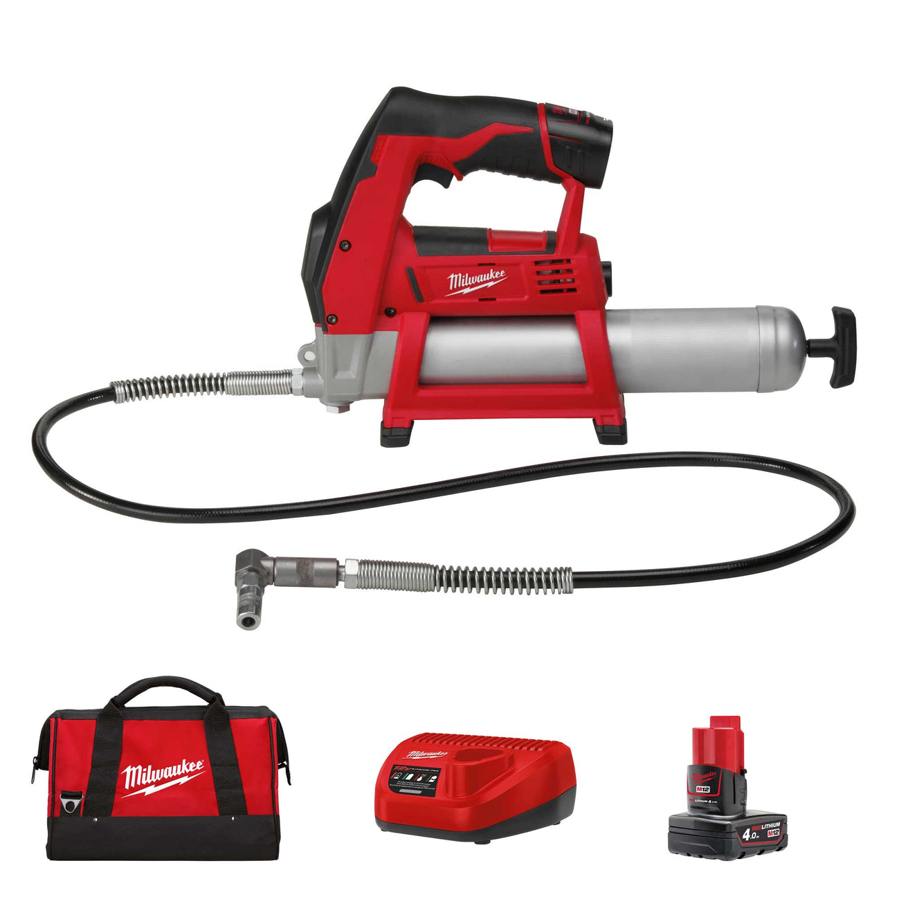 Pistola per Grasso Milwaukee M12 GG-401B 12V 4Ah
